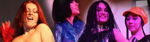 a dark haired girl playing with her naked pussy